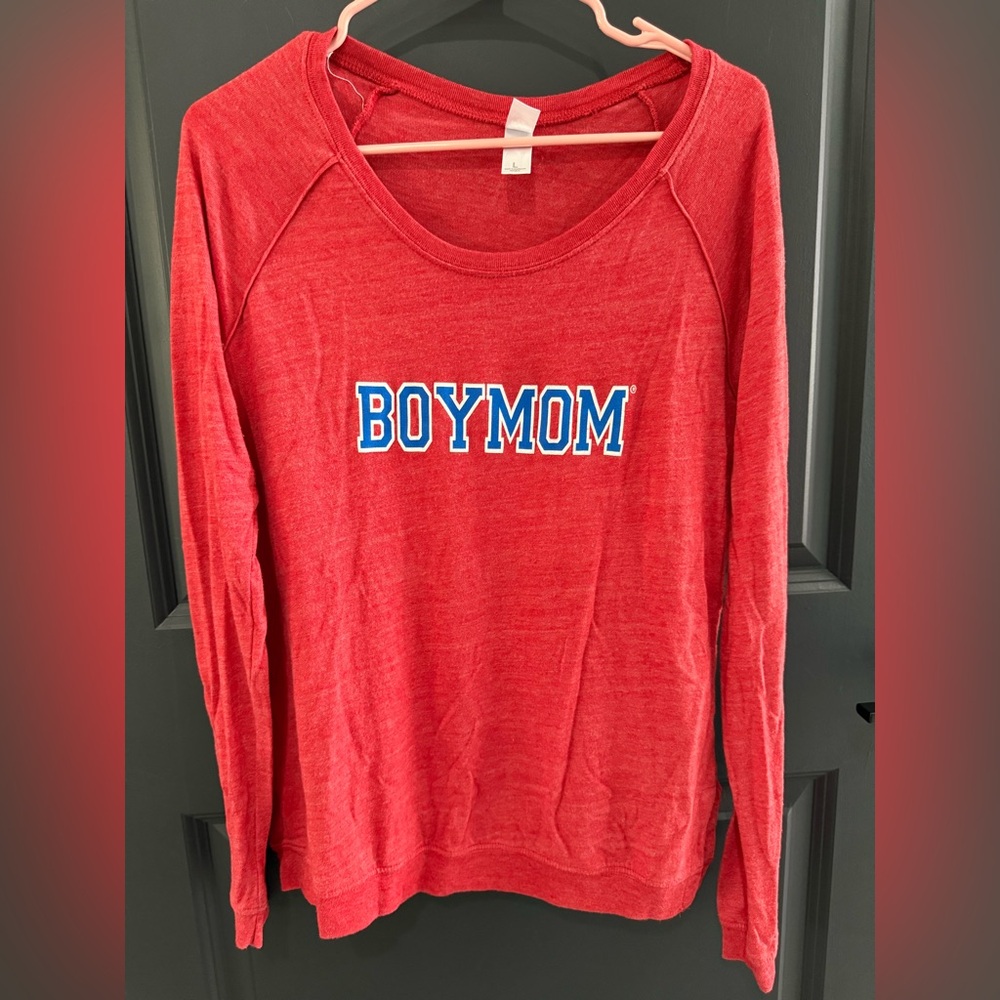BOY MOM LONG SLEEVE TEE LARGE